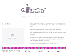 Tablet Screenshot of glittertees.com